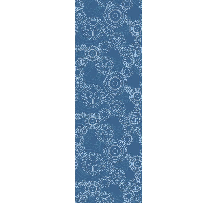 Store enrouleur bureaux motif chaînes mécaniques 3d - TenStickers