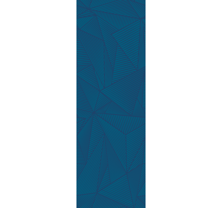 Store enrouleur bureaux motif géométrique bleu simple - TenStickers