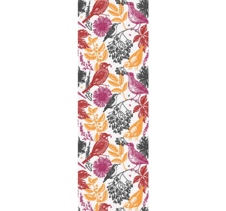 Store enrouleur chambre ado motif fleurs sauvages - TenStickers