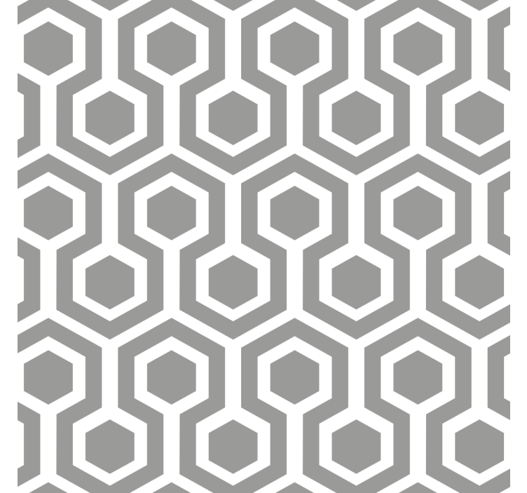 Store enrouleur gris motif hexagonal gris - TenStickers
