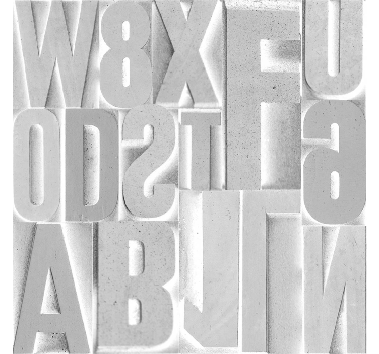 Store enrouleur gris lettres 3d grises - TenStickers