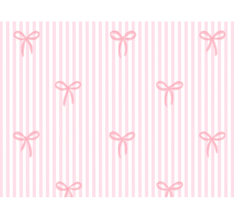 Store enrouleur rose rayures et nœuds - TenStickers