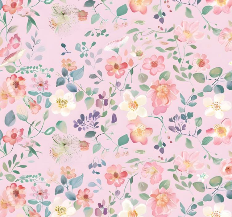 Store enrouleur rose explosion printanière - TenStickers
