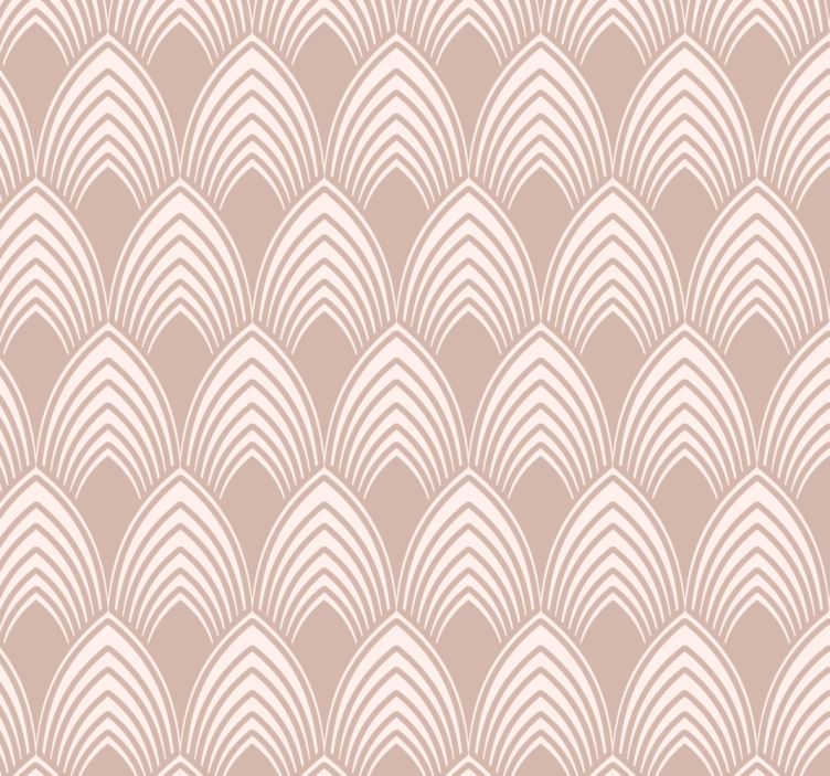 Store enrouleur rose design géométrique vintage - TenStickers