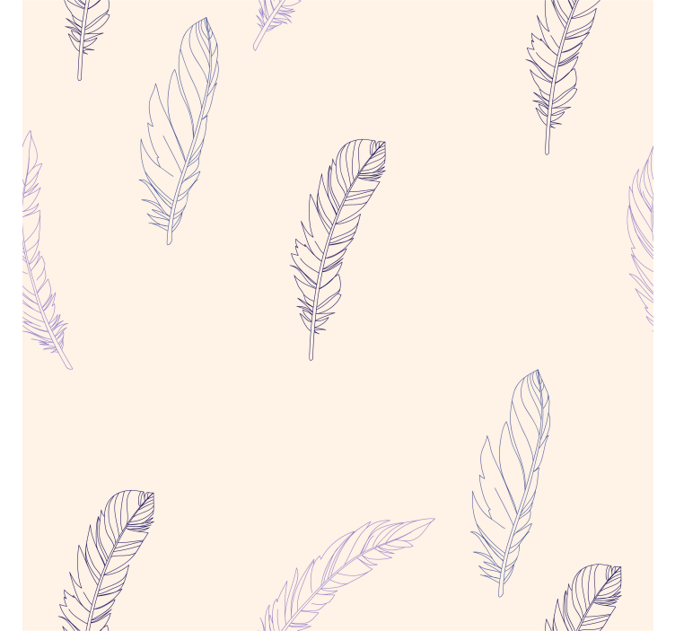 Store enrouleur rose motif lignes de plumes - TenStickers