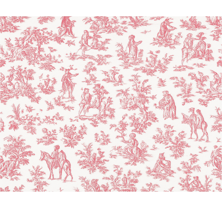 Store enrouleur rose design campagnard vintage - TenStickers