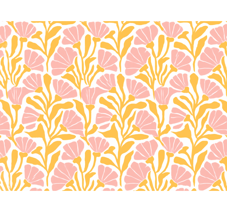 Store enrouleur rose motif floral coloré moderne - TenStickers