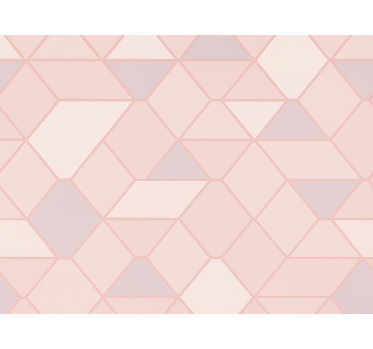 Store enrouleur rose figures abstraites modernes roses - TenStickers
