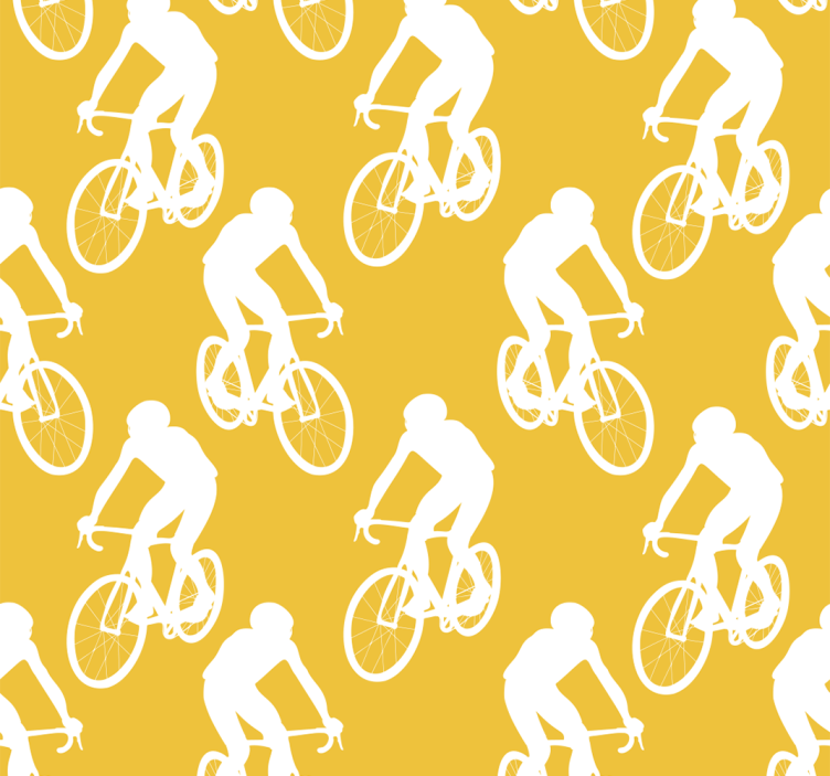 Store enrouleur jaune pour cyclistes - TenStickers
