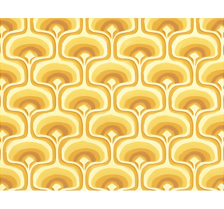 Store enrouleur jaune motif rétro jaune - TenStickers