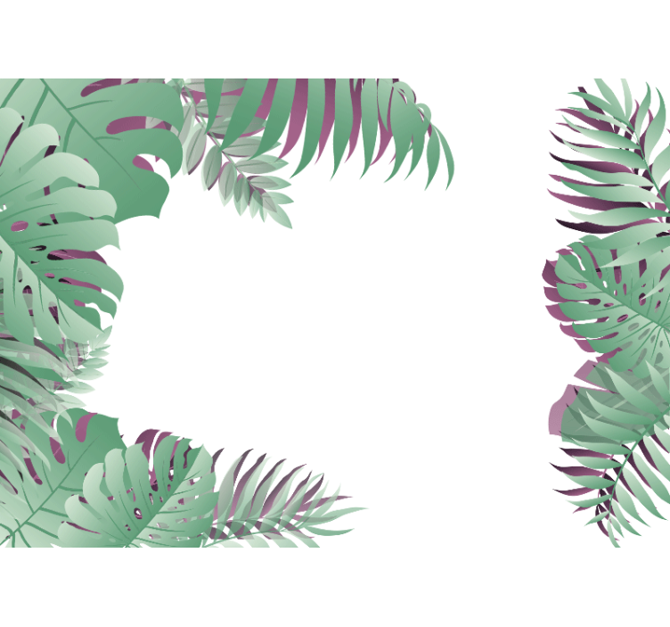 Store enrouleur blanc forêt tropicale rétro - TenStickers