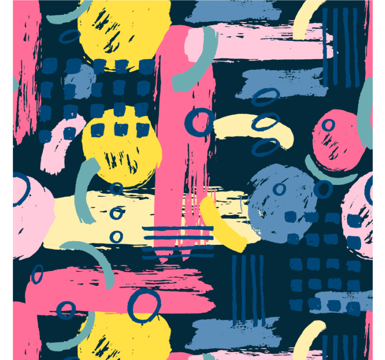 Store enrouleur salon motifs abstraits colorés - TenStickers