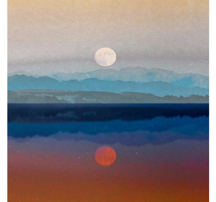 Store enrouleur salon design de lune magnifique - TenStickers