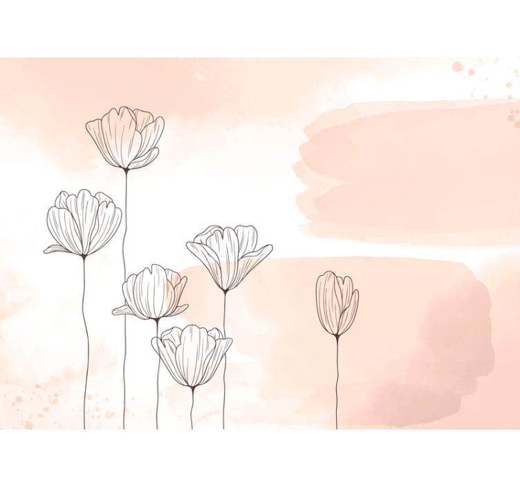 Store enrouleur salon fleurs en ligne - TenStickers