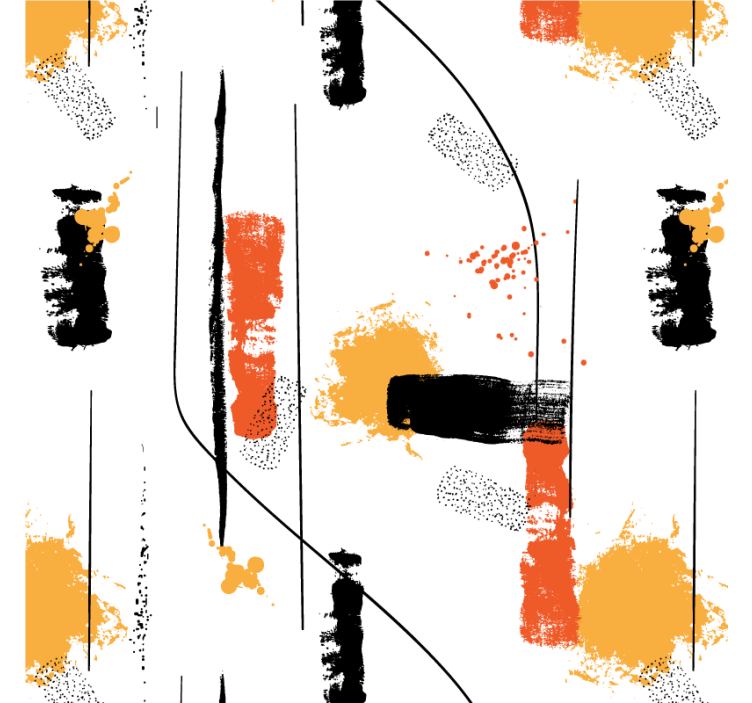 Store enrouleur salon design abstrait linéaire - TenStickers