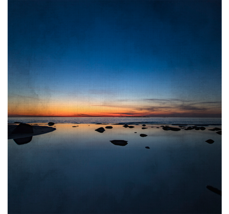 Store enrouleur salon coucher de soleil nordique - TenStickers