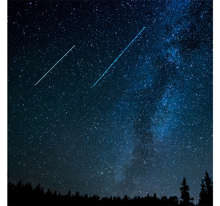 Store enrouleur salon paysage de étoiles filantes - TenStickers