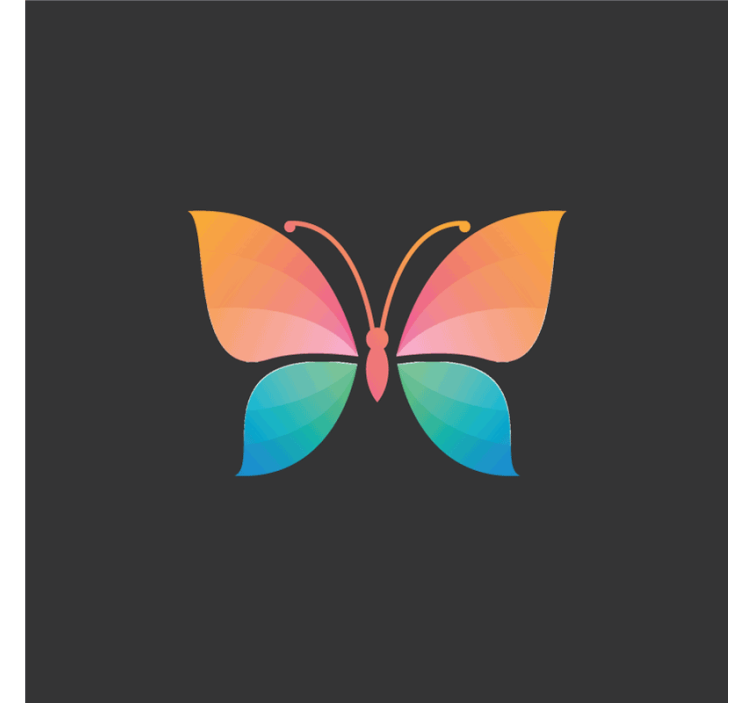 Store enrouleur salon papillon coloré chromatique - TenStickers