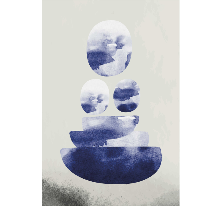 Store enrouleur salon forme bleue - TenStickers