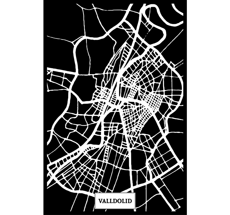 Store enrouleur salon carte topographique valladolid - TenStickers