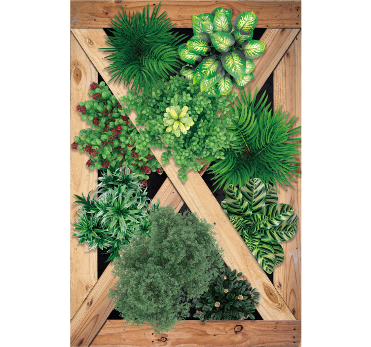 Store enrouleur salon style jardin rustique - TenStickers