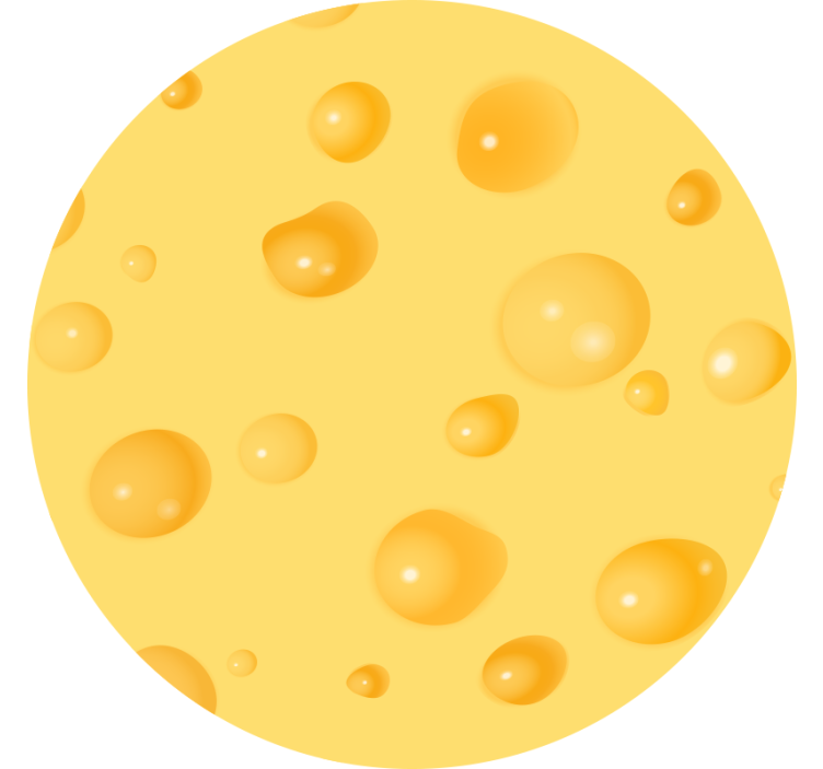 Store enrouleur jaune fromage suisse - TenStickers