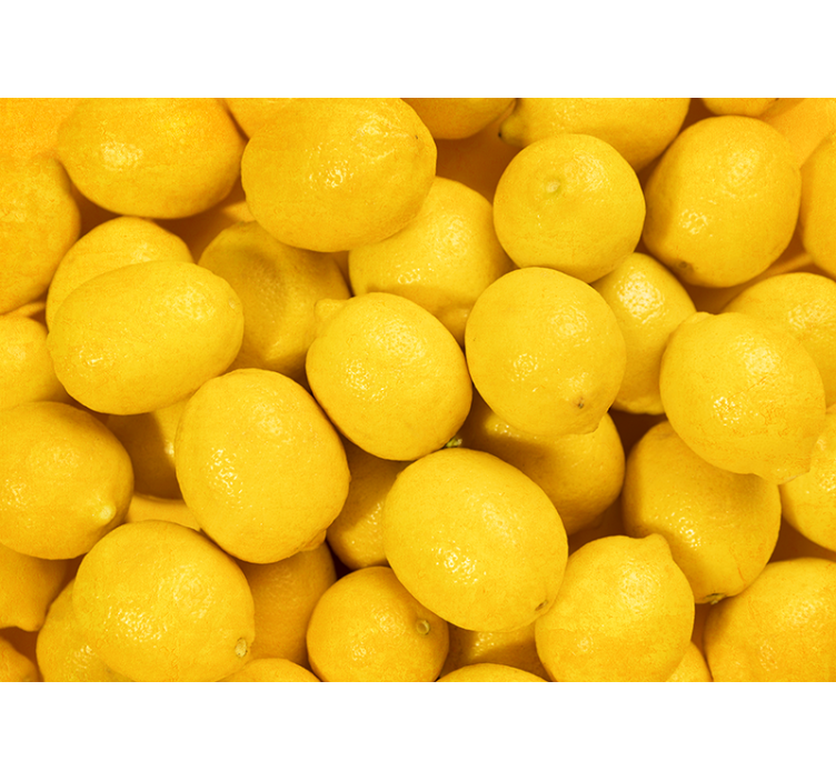 Store enrouleur jaune citrons décoratif - TenStickers