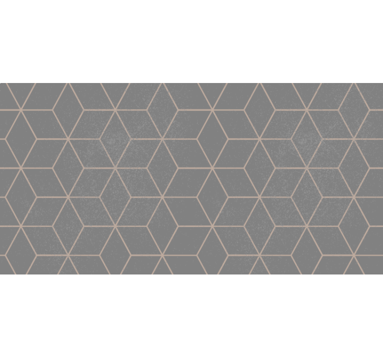 Store enrouleur gris motif hexagonal géométrique - TenStickers