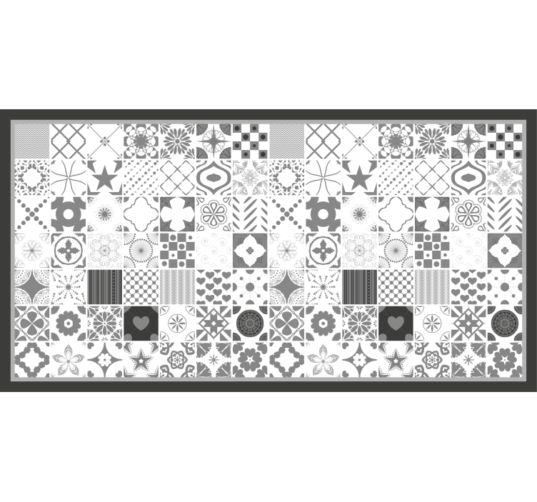 Store enrouleur gris carreaux gris "trujillo" - TenStickers