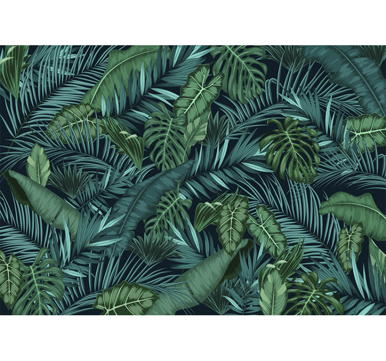 Store enrouleur salon motif jungle - TenStickers