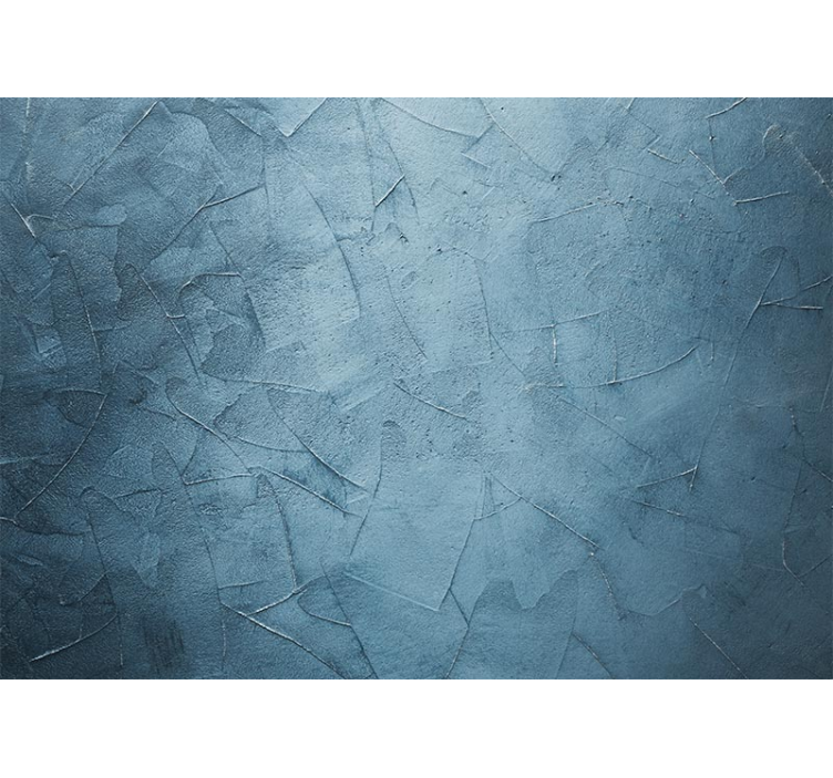 Store enrouleur salon marbré vague bleu mer - TenStickers
