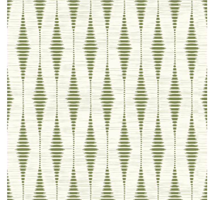 Store enrouleur moderne vert mousse ikat - TenStickers