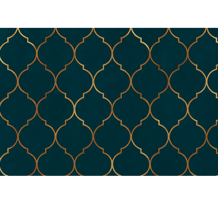 Store enrouleur moderne marocain doré - TenStickers