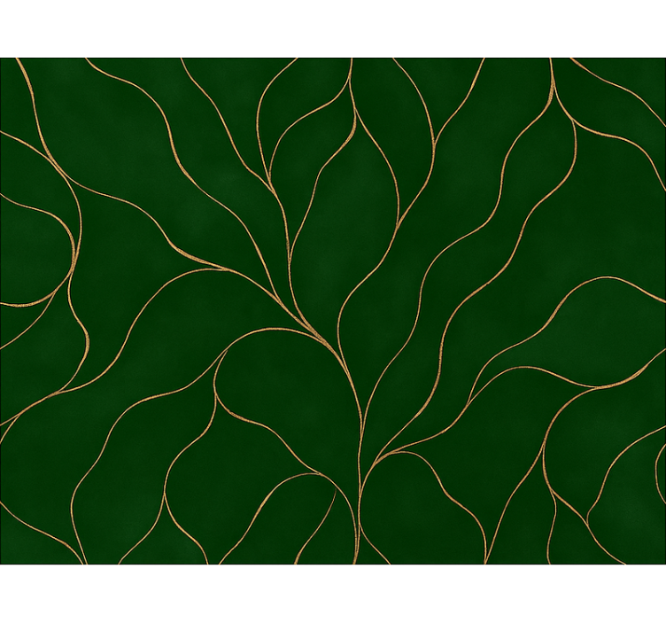 Store enrouleur moderne texture marbrée verte et or - TenStickers