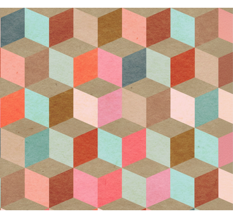 Store enrouleur moderne motif géométrique pastel - TenStickers