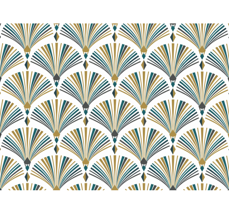 Store enrouleur moderne fresque de ventilateur gatsby - TenStickers