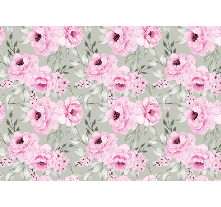 Store enrouleur salon fleurs de pivoine pastel - TenStickers
