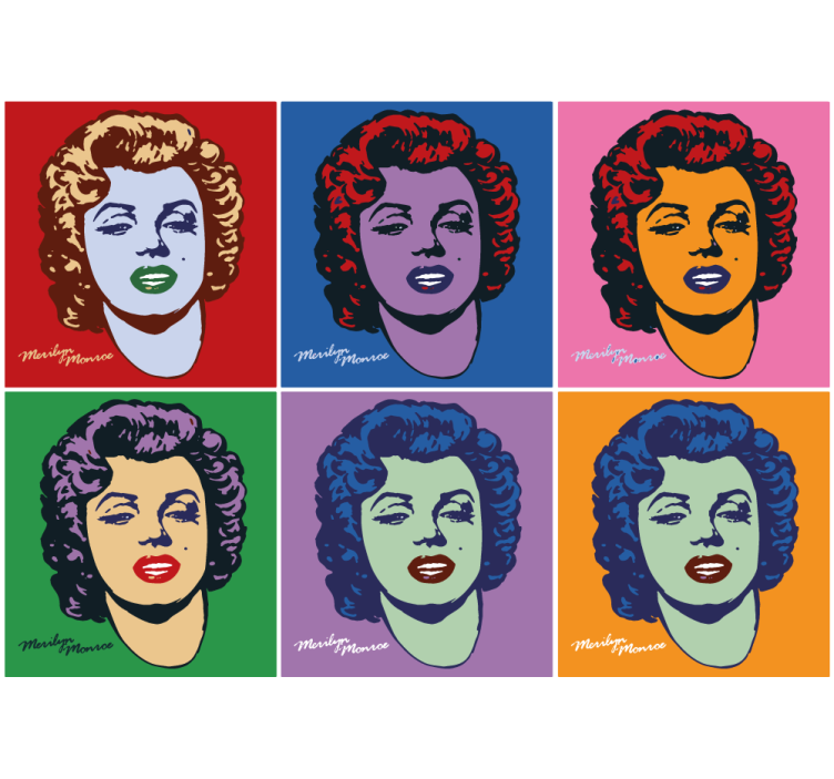 Store enrouleur salon pop art marilyn monroe - TenStickers