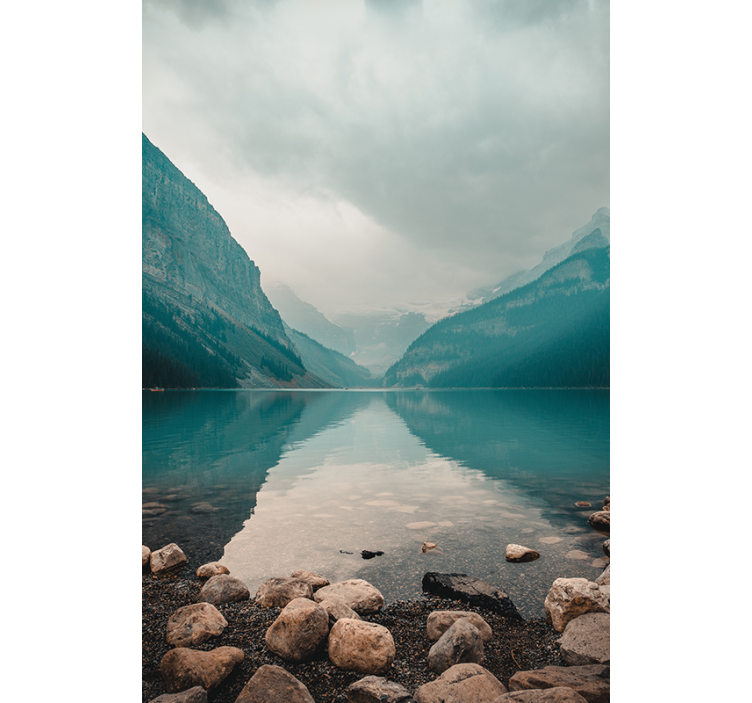 Store enrouleur salon paysage aquatique paisible - TenStickers