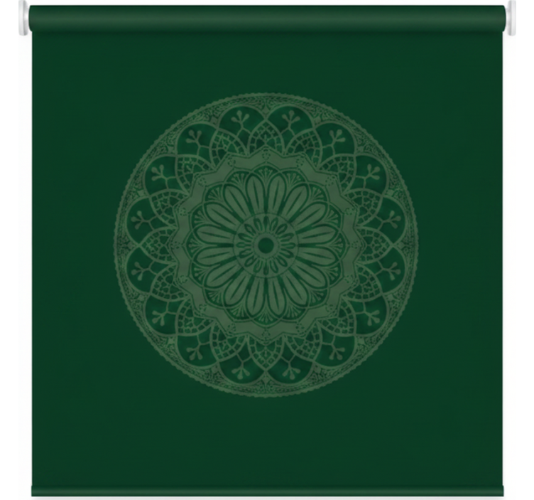 Store enrouleur vert motif mandala vert - TenStickers