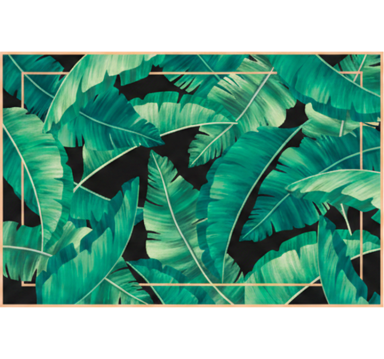 Store enrouleur vert feuilles vert foncé - TenStickers