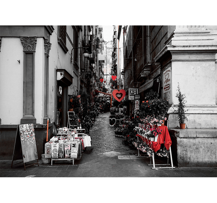 Store enrouleur salon rue de la ville de naples - TenStickers