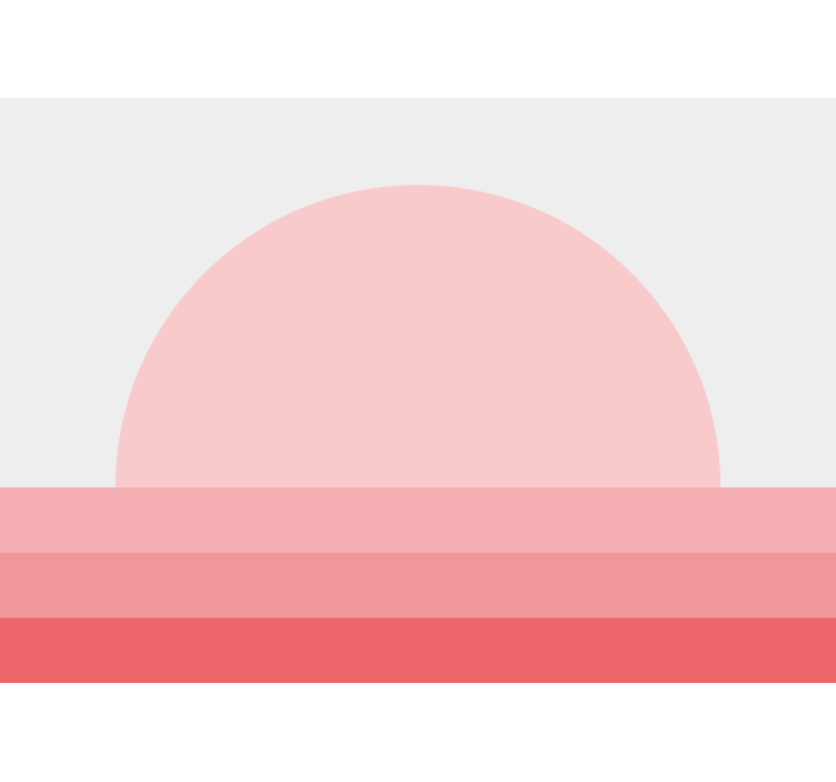 Store enrouleur salon coucher de soleil rose 70's - TenStickers