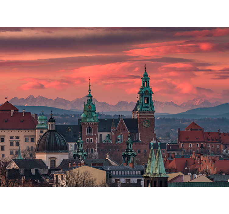 Store enrouleur salon vue sur cracovie et tatras - TenStickers