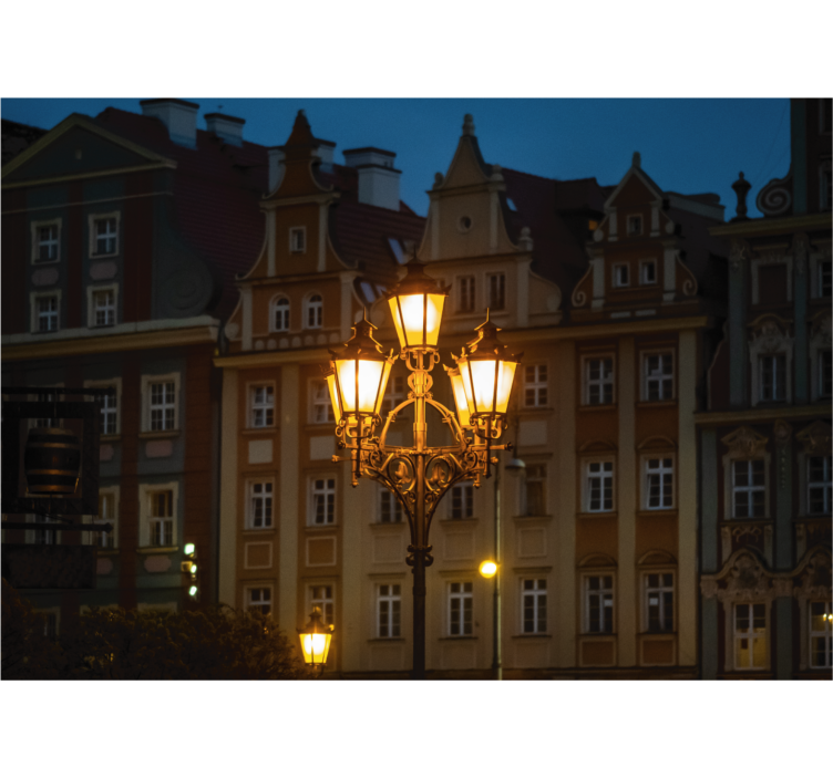 Store enrouleur salon wrocław au coucher du soleil - TenStickers