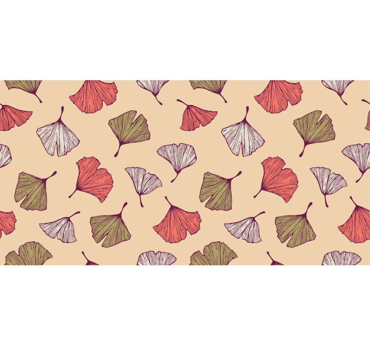 Store enrouleur salon feuilles de ginkgo colorées - TenStickers
