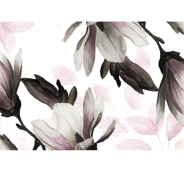 Store enrouleur salon style floral glamour - TenStickers