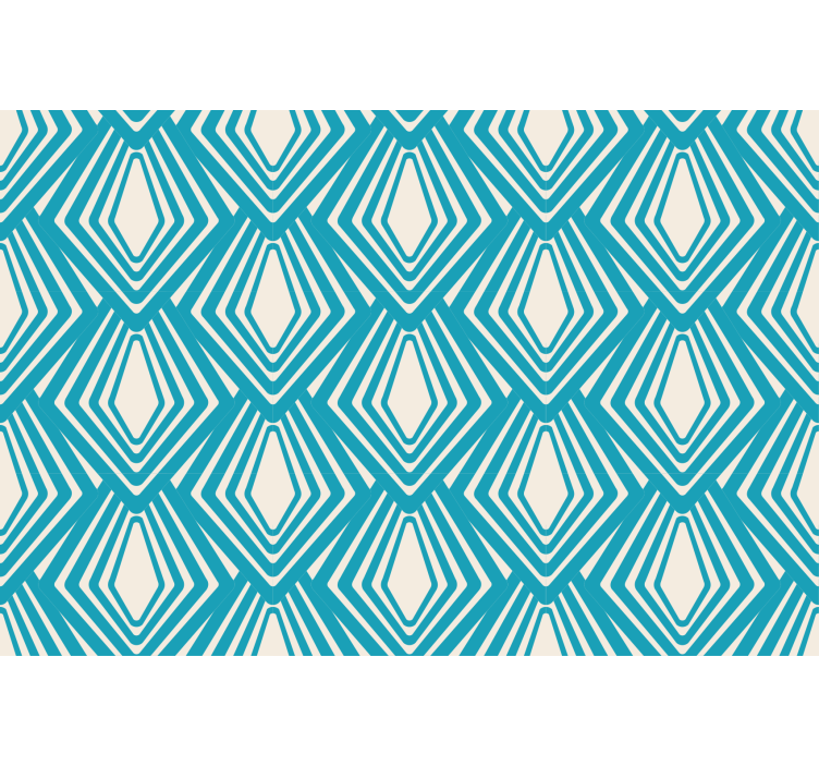 Store enrouleur salon design minimaliste bleu abstrait - TenStickers