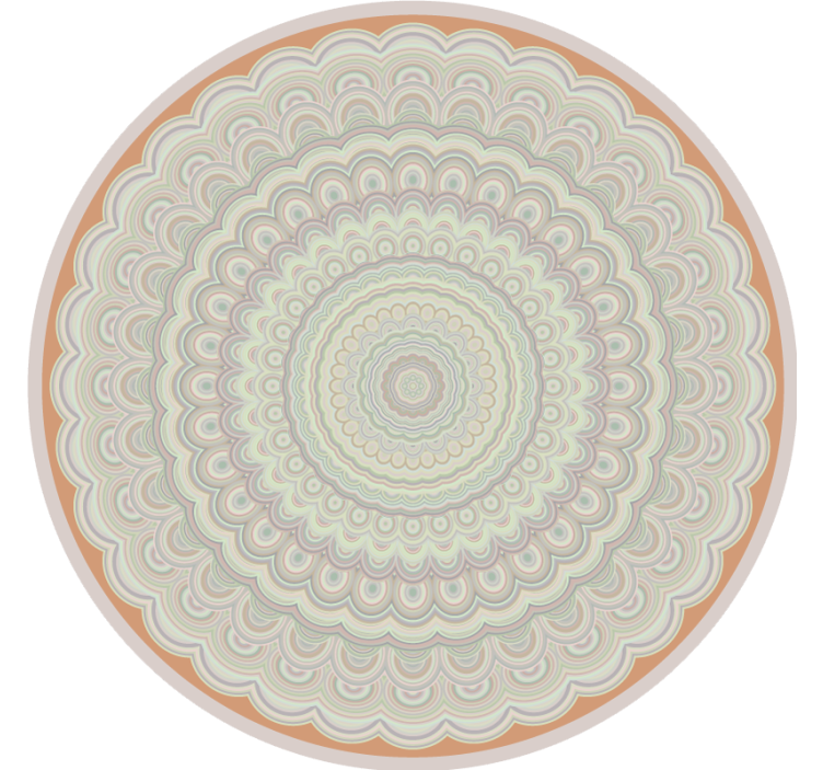 Store enrouleur beige mandala beige circulaire - TenStickers