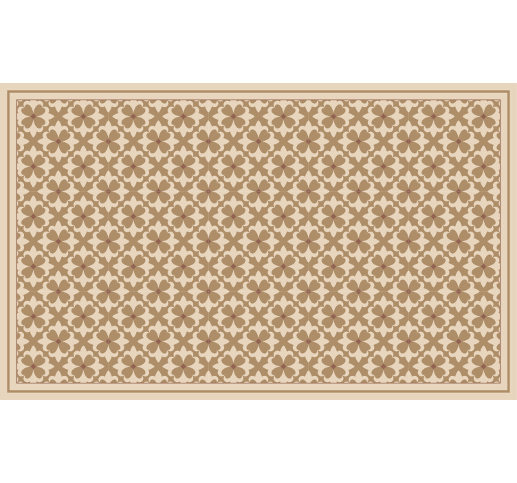 Store enrouleur beige motif carré vintage beige - TenStickers